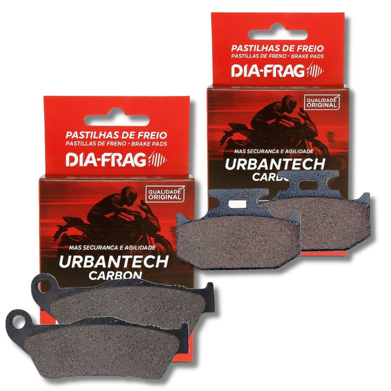 Kit Pastilhas de Freio Diafrag - Dianteiro & Traseiro | Yamaha R15 (2024 a 2026)