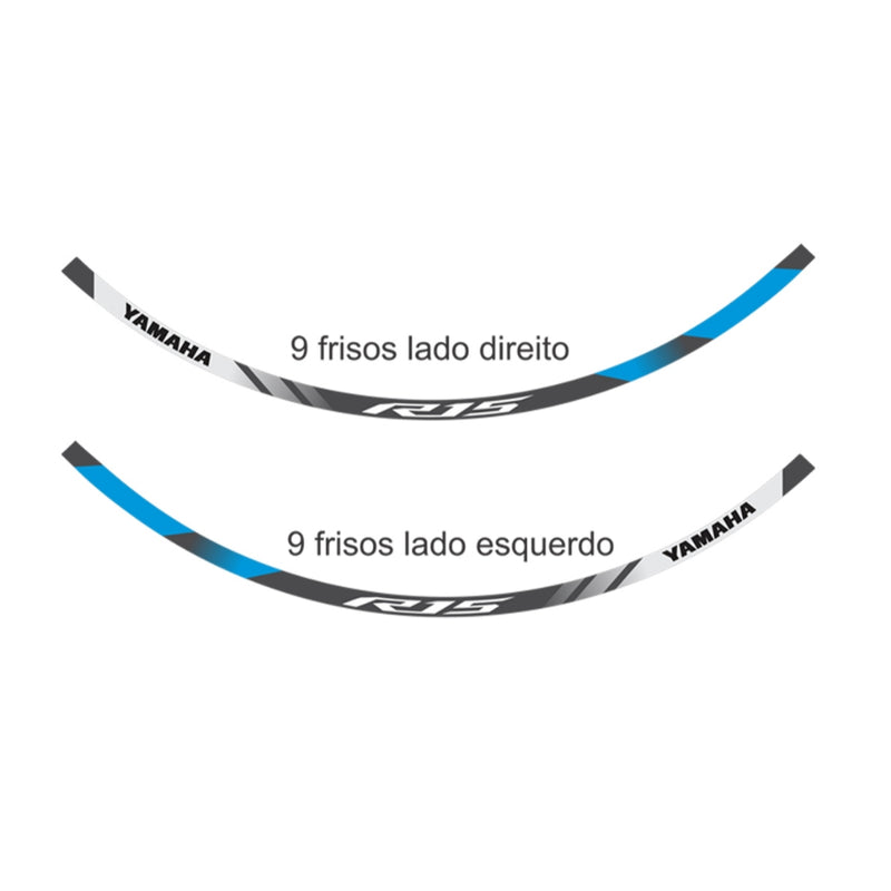 Adesivo Refletivo Roda (Frisos) - Yamaha Yzf R15