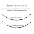 Adesivo Refletivo Roda Holográfico (Friso e Logotipo) - Yamaha Yzf R15