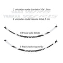 Adesivo Refletivo Roda Holográfico (Friso e Logotipo) - Yamaha Yzf R15