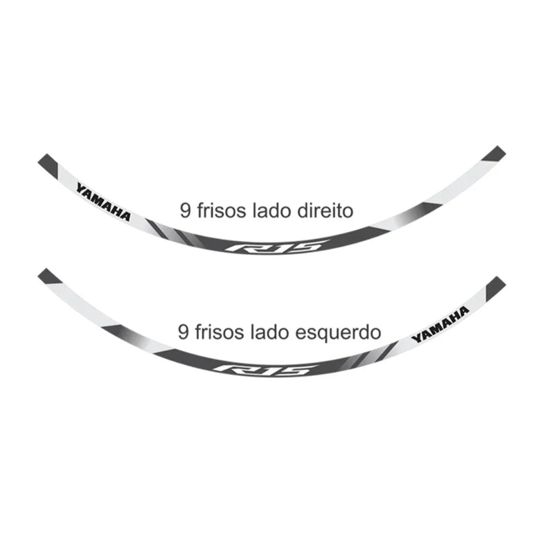 Adesivo Refletivo Roda (Friso) - Yamaha Yzf R15
