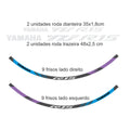 Adesivo Refletivo Roda Holográfico (Friso e Logotipo) - Yamaha Yzf R15