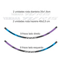Adesivo Refletivo Roda Holográfico (Friso e Logotipo) - Yamaha Yzf R15