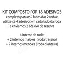 Adesivo Refletivo Roda Holográfico (Friso e Logotipo) - Yamaha Yzf R15