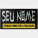 Adesivo Capacete Holográfico (Seu Nome)