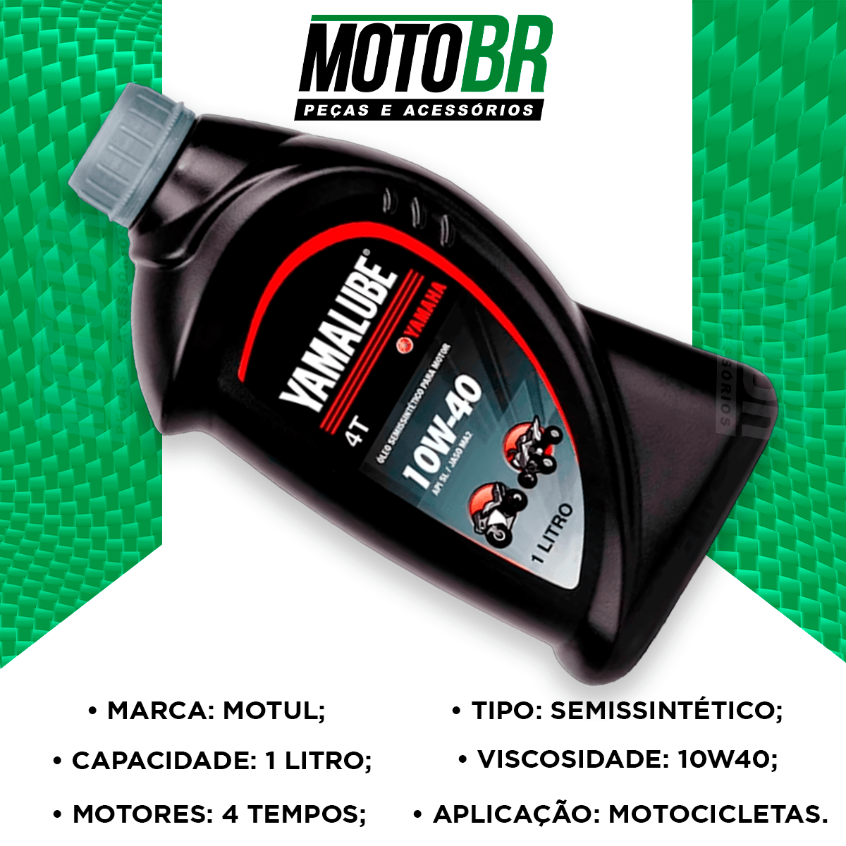 Kit Completo Manutenção - 1L Óleo Yamalube 10w40 & Filtro Óleo Origina