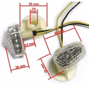 Pisca Seta Led Esportivo Embutido na Carenagem (Par) Yamaha Yzf
