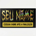 Adesivo Capacete Holográfico (Seu Nome)