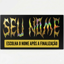 Adesivo Capacete Holográfico (Seu Nome)
