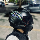 Adesivo Capacete Holográfico (Seu Nome)