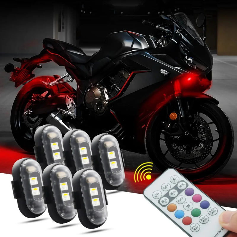 LED RGB Esportivo c/ 7 Cores (2 Pçs) - Yamaha YZF