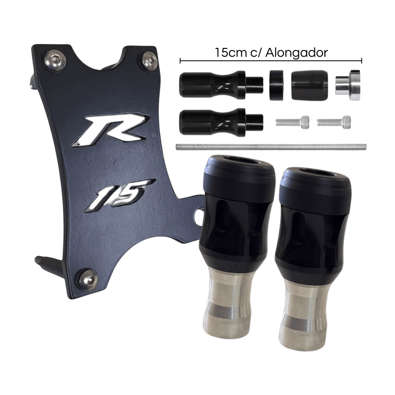 Suporte para Slider - Yamaha YZF R15 + Brinde Exclusivo (Protetor do Reservatório)