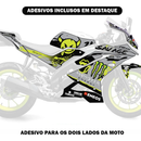 Adesivo Completo Monster Savage Cinza - Yamaha YZF R15
