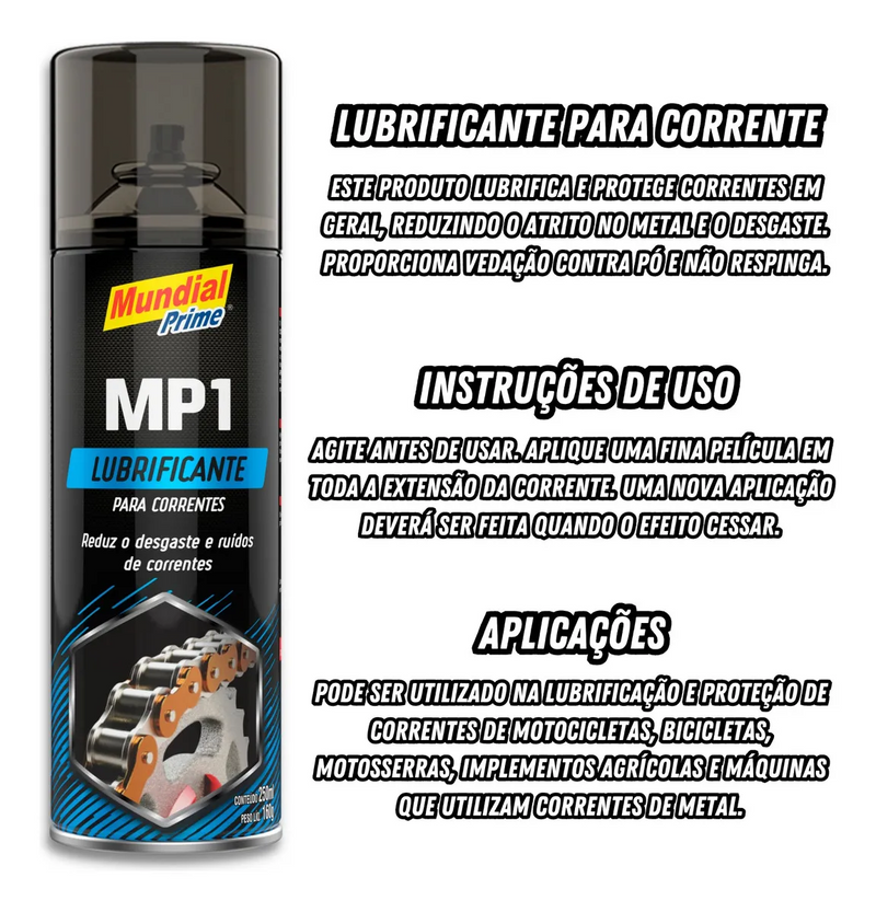 Kit Desengraxante Waxx Cleaner + Lubrificante de Correntes Mp1 | Yamaha R15