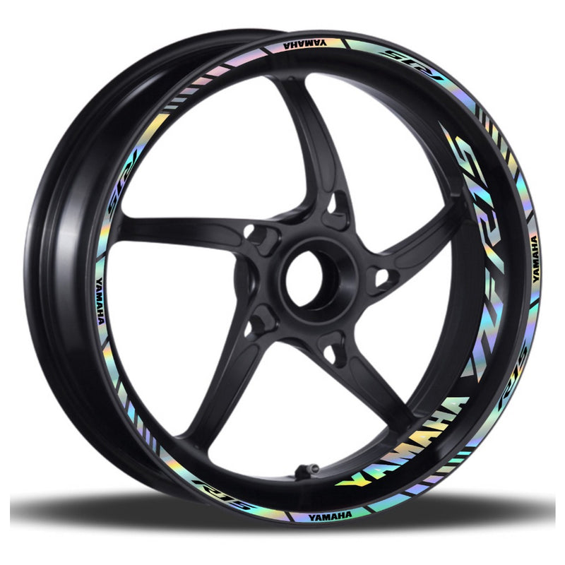 Adesivo Refletivo Roda Holográfico (Friso e Logotipo) - Yamaha Yzf R15