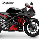 Adesivo Completo Monster Vermelho - Yamaha YZF R15
