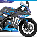 Adesivo Completo Camaleão Monster MotoGP - Yamaha YZF R15