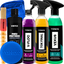 Kit Limpeza Completa Vonixx - Shampoo, Cera Spray, Limpa Pneu e Motor & Pretinho | + Brindes para Yamaha YZF R15